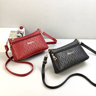 Qianzi Fox Guangzhou women's bag middle-aged mother's bag trendy armpit bag crossbody bag temple fair market supply urban simple