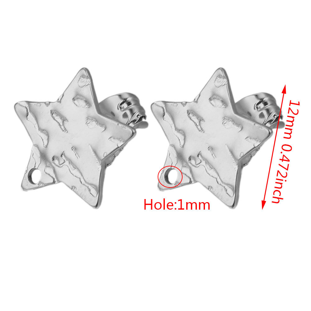 Pendientes geométricos de acero inoxidable europeos y americanos columna en relieve DIY pendientes pieza con agujero accesorios de joyería pendientes de acero de titanio producción