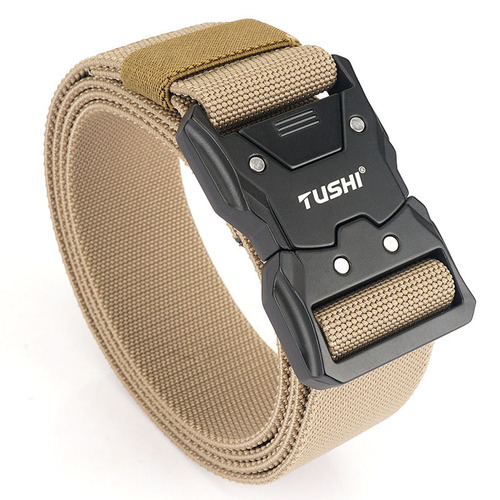 New quick release tactical buckle nylon elastic elastic belt tooling outdoor training belt manufacturer wholesale pants belt