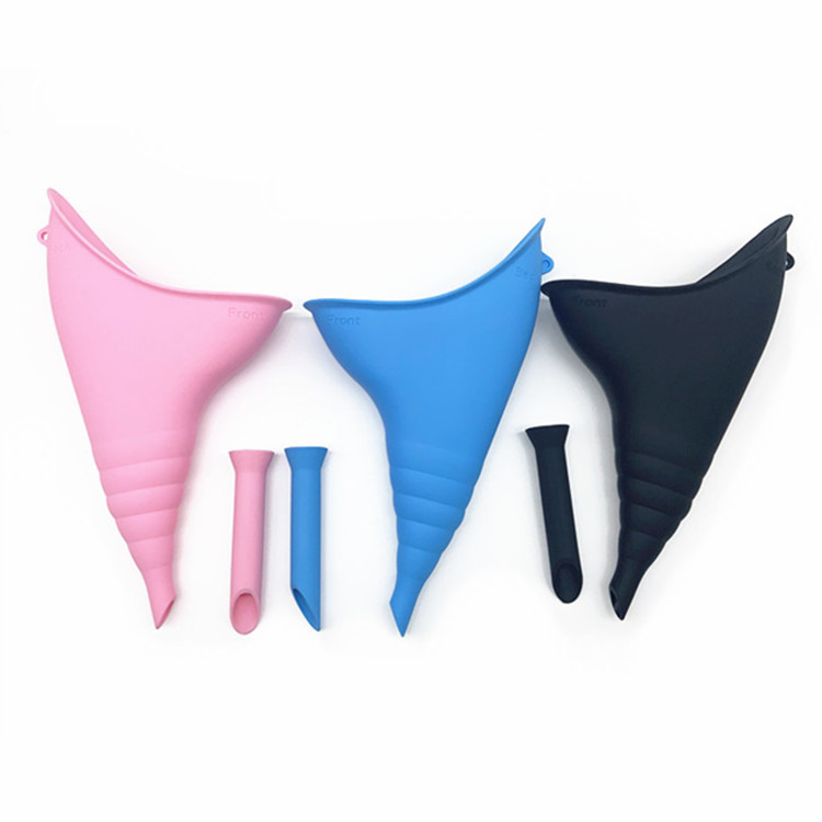 The new silicone urinal for women is a foldable and convenient emergency urination tool for outdoor travel undefined