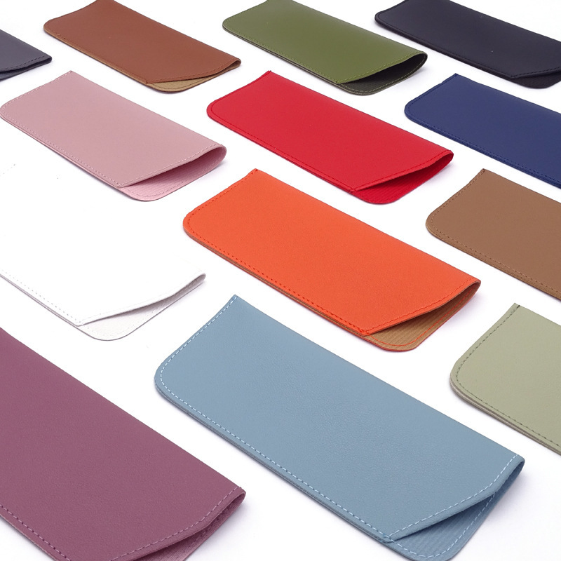 Soft Leather Glasses Case Non-Slip Cover Sunglasses Storage Bag Simple Stylish Portable Trendy Glasses Pouch Pocket Knife Pocket Soft Leather Glasses Case Non-Slip Cover Sunglasses Storage Bag Simple Stylish Portable Trendy Glasses Pouch Pocket Knife Pocket