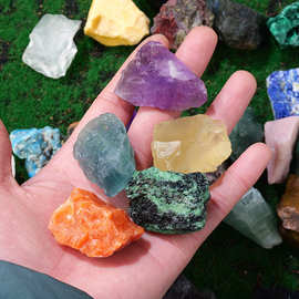 天然水晶原石白水晶粉晶绿萤石无火香薰扩香石矿标散装消磁水晶石