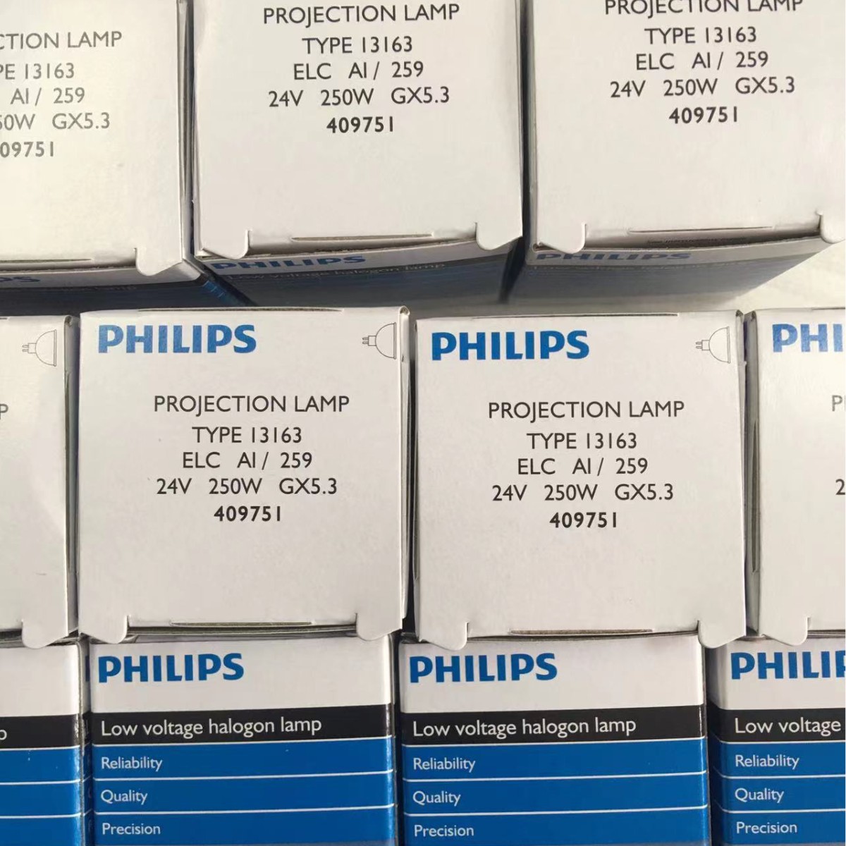 飞利浦13163 投影仪光源 24V250WGX5.3卤素灯冷光源灯杯 64653