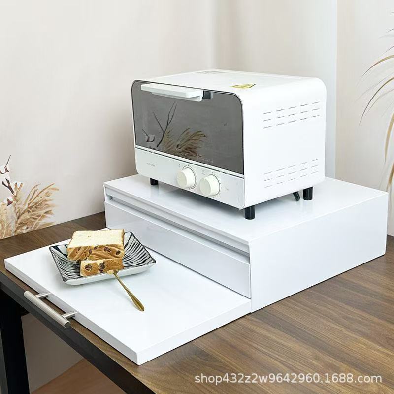 Kitchen Pull-Out Tray Microwave Oven Rack Drawer Board Countertop Oven Bracket Telescopic Push-Pull Cutting Board