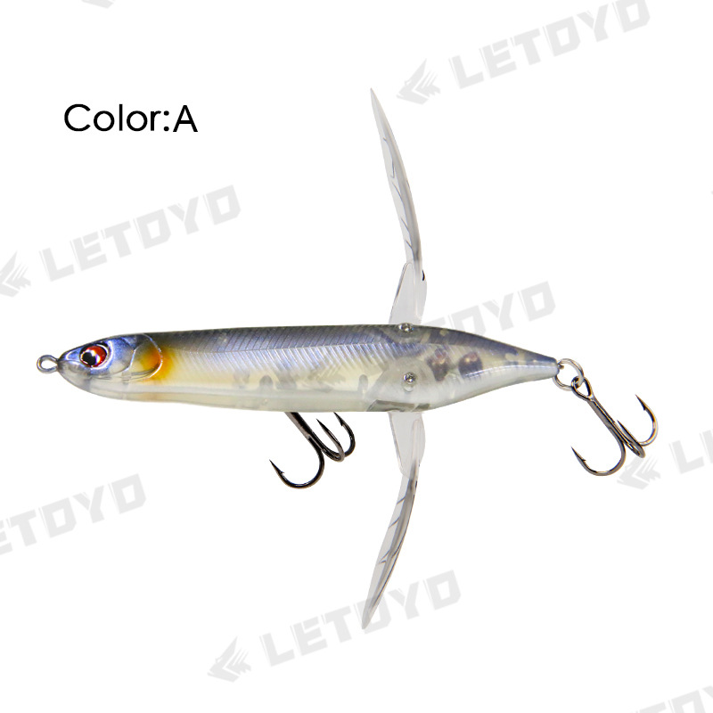 LETOYO OLA flotante escalada libélula 6,6g/80mm superficie del agua tractor arrastrándose Luya cebo