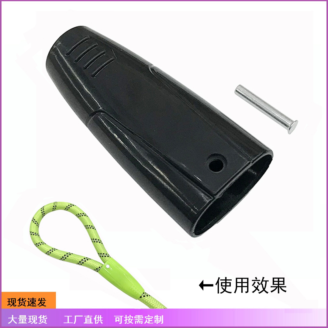 Pet Leash Diverter Rope Buckle Round Rope Dog Leash Black Plastic Buckle Pet Leash Accessories
