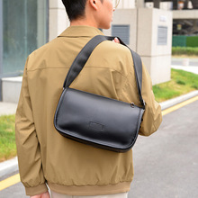 单肩男士外出商务斜挎包单肩包背包防水休闲户外运动男包简约-