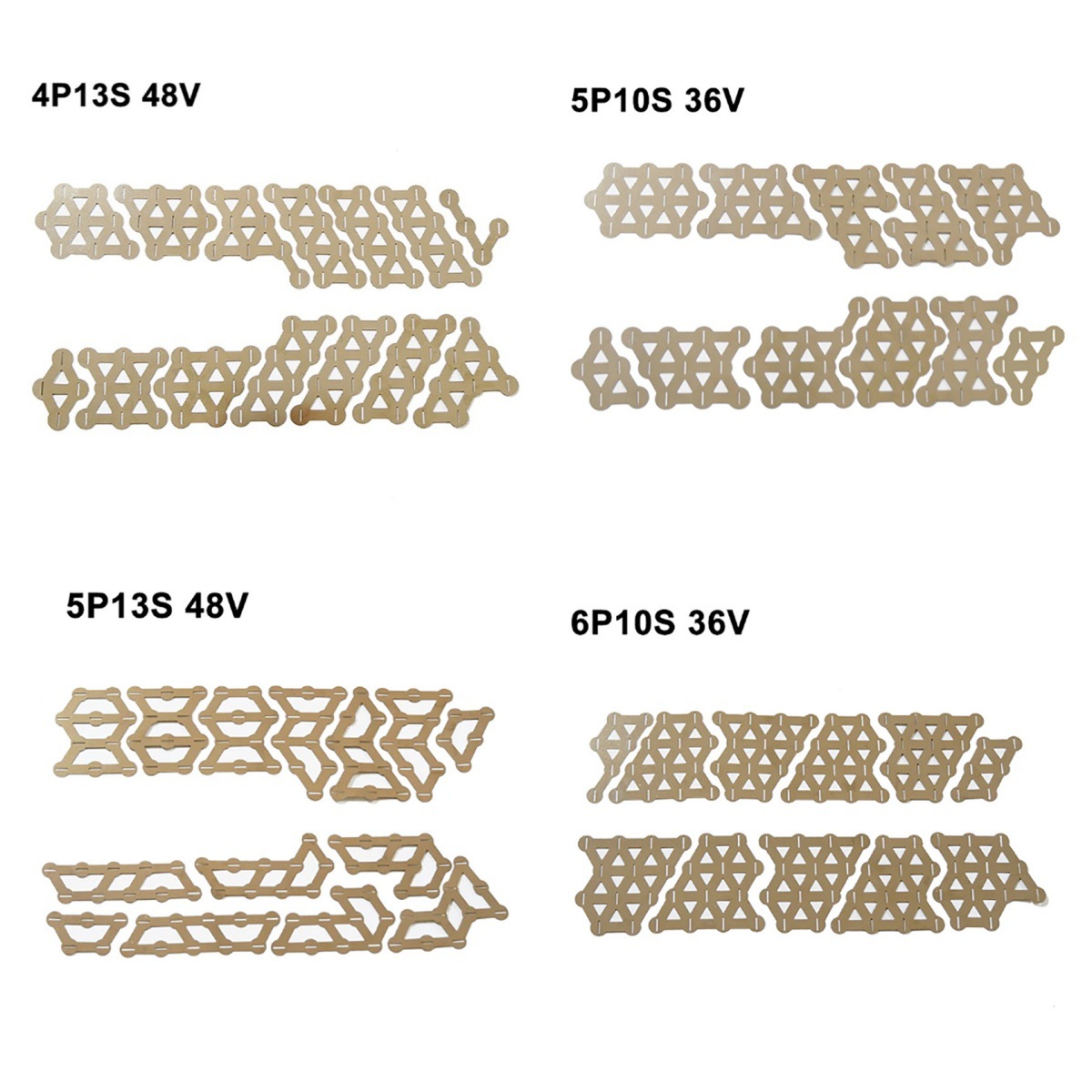 适配电动自行车海龙锂电池镍片36V/48V双规格镀镍0.15mm加厚耐用