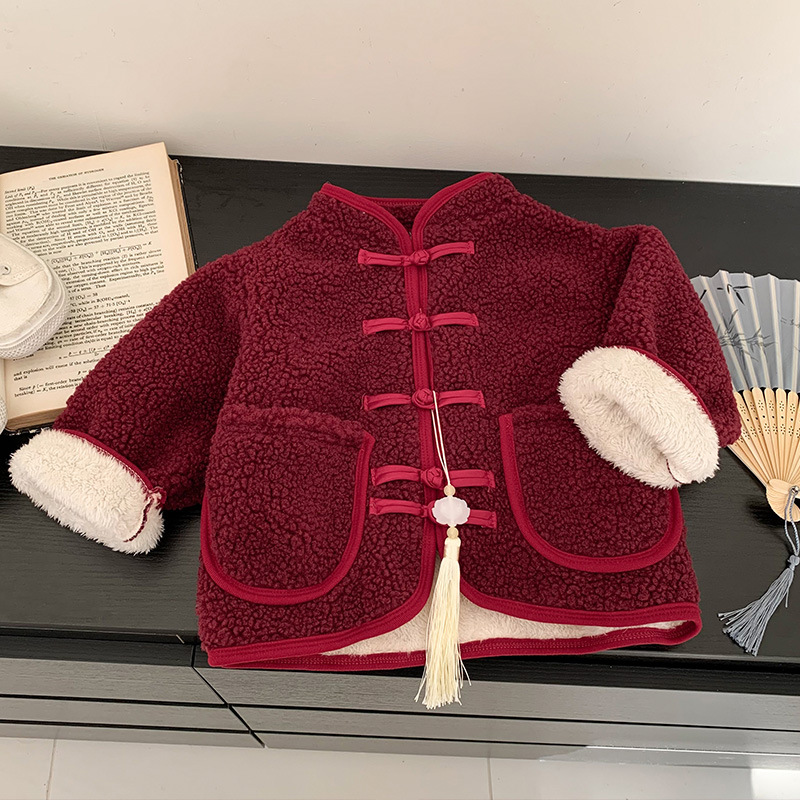 National style coat anko red