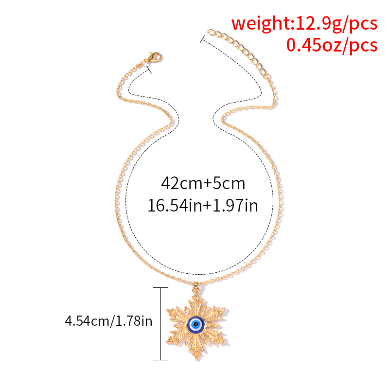 Fashion Simple Devil Eye Pendant Necklace Alloy Necklace display picture 6