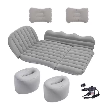 Bed Car Travel Sleeping Pad: Vehicle-mounted inflatable bed - default-item-37-points-upgraded-head-protection-large-side-dust-barrier-electric-pump