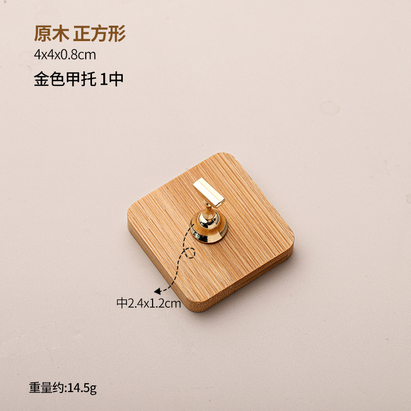 Square base 1 gold nail holder
