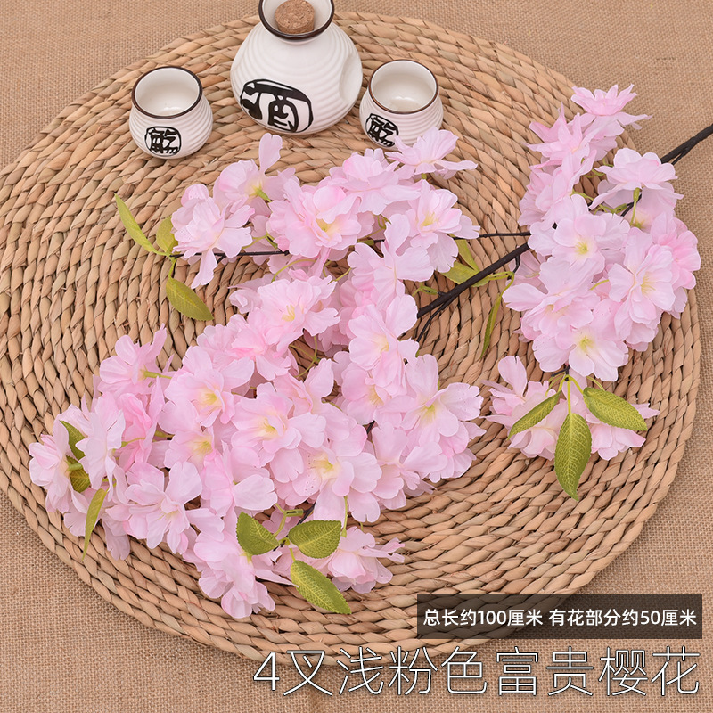 4 forks of rich light pink