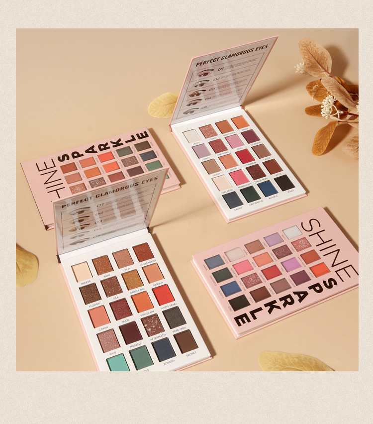 MISSYOUNG Cross-border 20-color eyeshadow palette, paper eyeshadow, pearlescent eye makeup, matte eyeshadow, Amazon undefined