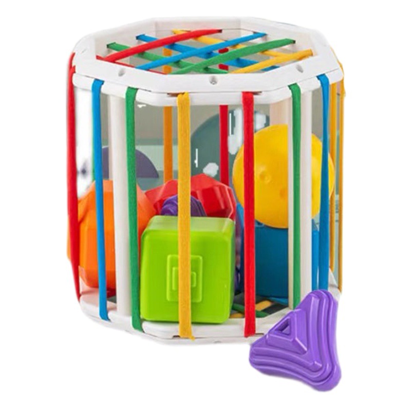 Bebé Arco Iris plug-in sonajero mano bola sensorial cognición acción fina entrenamiento Montessori educación temprana Juguetes