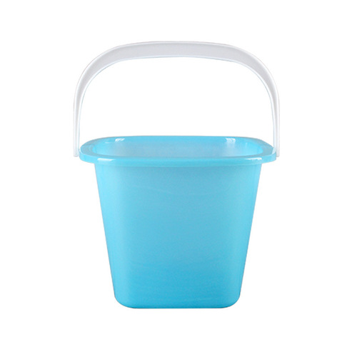 Plastic small red bucket blue and white paint multi-functional portable paint bucket waterproof round square bucket 2L Tongcheng experiment
