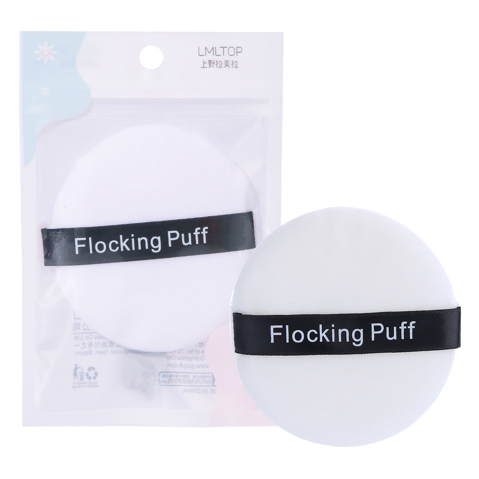 Ramila flocado soplo de polvo solo paquete delicado maquillaje cojín de aire maquillaje redondo miel en polvo soplo A79968