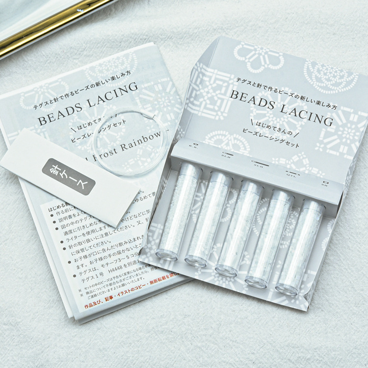 Japón importación MIYUKI material de arroz de vidrio paquete de 5 diferentes especificaciones con agujas y líneas en stock