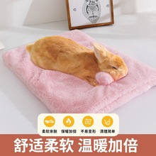 小宠秋冬棉垫兔子趴趴垫加厚保暖仓鼠窝垫豚鼠荷兰猪兔子专用棉窝