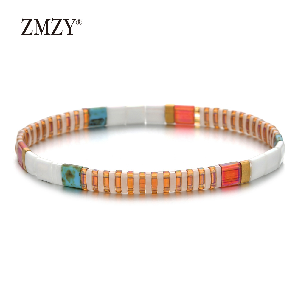 20g Weight Bracelets Classification Beaded Chain Material 1 Piece Quantity Holiday, Daily Occasion Beaded Material Colorful Pattern Women's Gender Bohemian Style Bohemian Colorful Beaded Wholesale Beaded Bracelets 11