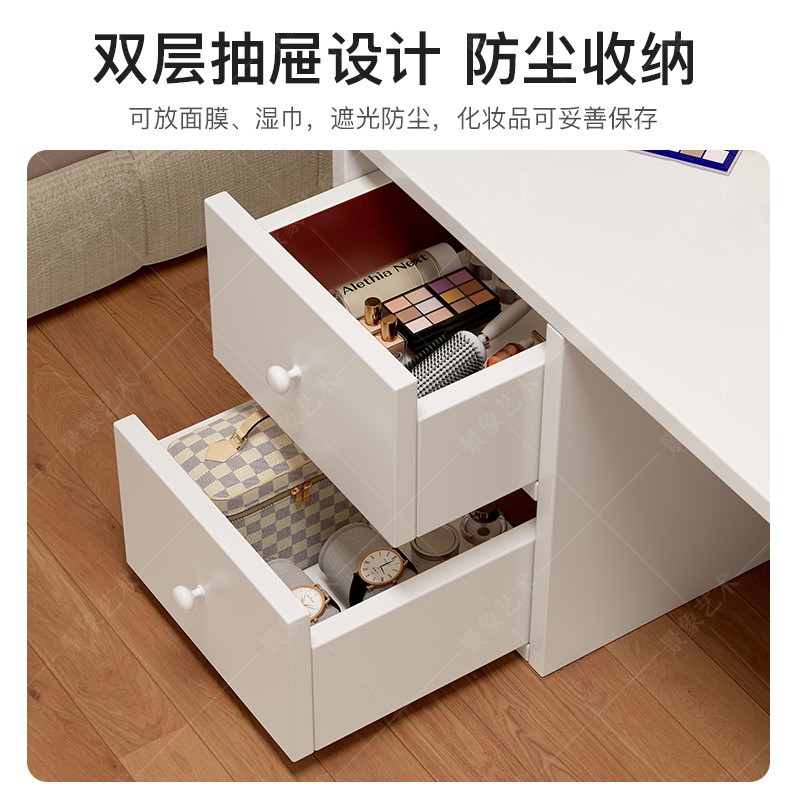 Comodador pequeño red ventana flotante Tatami pequeña mesa de té dormitorio mesa baja al lado de la cama INS mesa de maquillaje