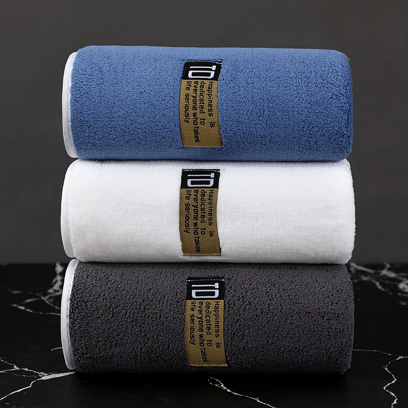 Коралловое бархатное полотенце утолщено, мягкое впитывает воду без выпадения волос