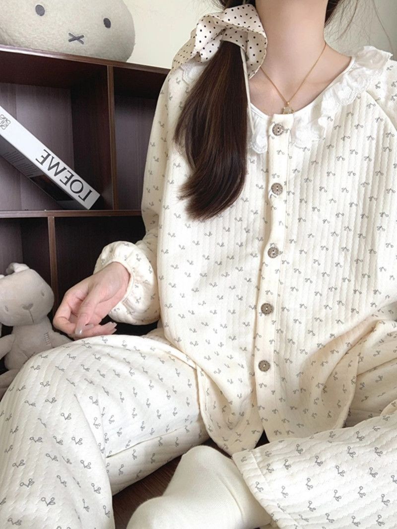 체리 플로럴 [두꺼운 원단 샌드위치]