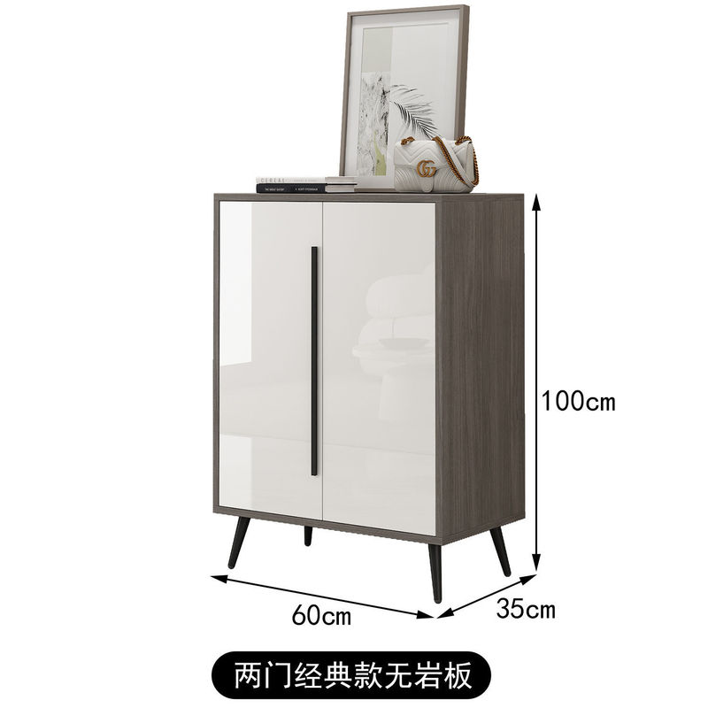 实木岩板鞋柜家用门口阳台大容量现代轻奢加宽台面走廊入户门鞋柜|undefined