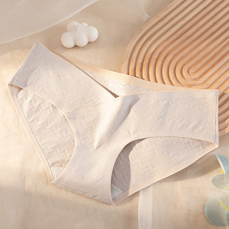 Ropa interior de mujer embarazada Algodón puro Ropa interior sin costuras de algodón de mujer embarazada Embarazo temprano, medio y tardío Soporte de vientre Ropa interior de cintura baja para mujeres