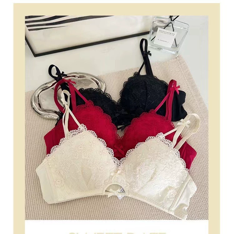 Lace comfortable wireless bra, push up bra for elementary school students