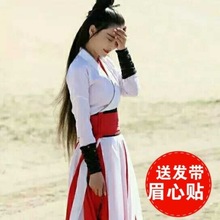 古裝漢服黑紅古典舞蹈裝武俠女中國風演出服裝年會表演服