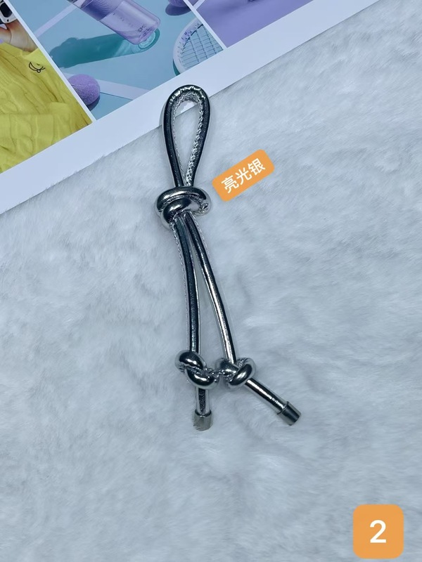 彩色皮革包包挂件创意时尚百搭diy皮绳双绳结挂饰手机钥匙扣挂饰|undefined