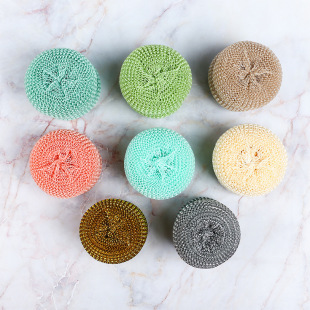 Nano fiber cleaning ball does not drop silk household kitchen dishwashing brush pot is not easy to hurt the pot washing pot steel wire ball