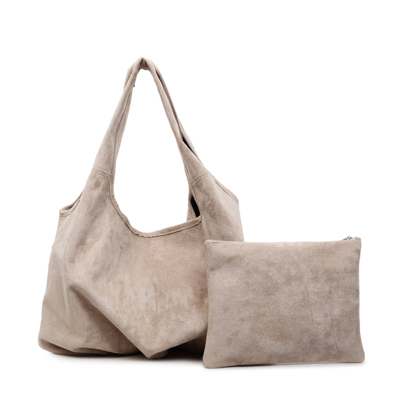 Suede Crossbody Bag For Women, Large Capacity Mother-Daughter Set, Casual Retro Hobo Bag, Commuter Shoulder Underarm Bag - Thumbnail 8
