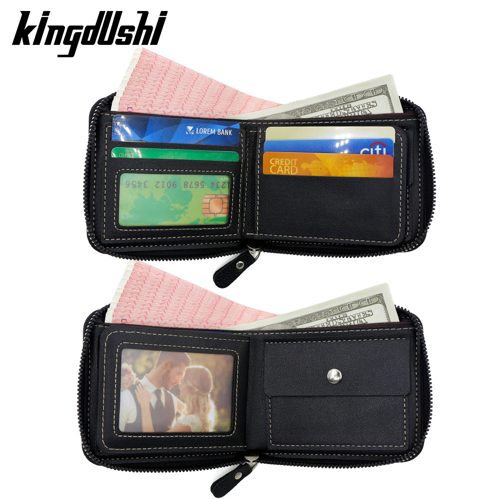 Explosiones transfronterizas esmerizadas empalmadas cartera corta de hombre multi-tarjeta de posición de la bisagra de la cartera de cambio bolso de comercio exterior