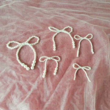 Имитация жемчуга из плетеных бантов цветы украшения из бисера кисточек аксессуары Носки головные уборы подарок чехол для телефона украшения