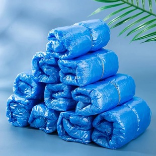 Plastic Pe Thickeneded Disposable Shoe Covers for Home Indoor and Outdoor Shoe Covers Dustproof and Waterproof Machine Room Workshop Factory Direct Supply