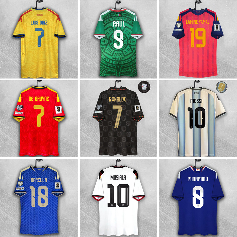 2026 World Cup Fan Edition Jerseys Portugal Brazil Spain Mexico Italy Football Shirts