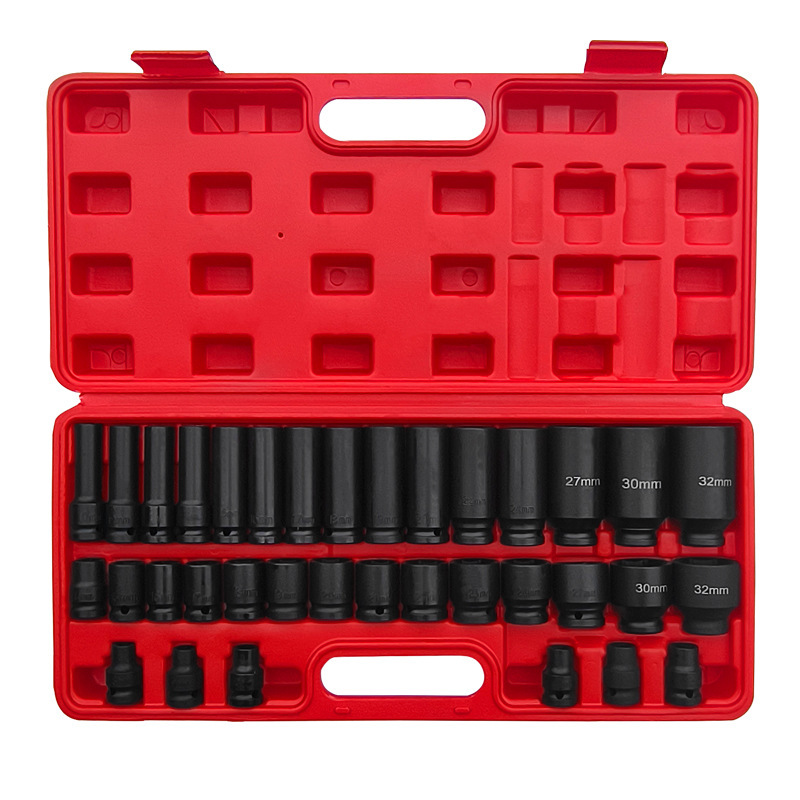 1/2風砲スリーブセット3/4重型六角1インチ十二花レンチセット工具セット卸売り|undefined