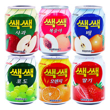 韓國進口樂天粒粒橙水果汁飲料238ml酸甜口味果味飲料罐裝一箱72