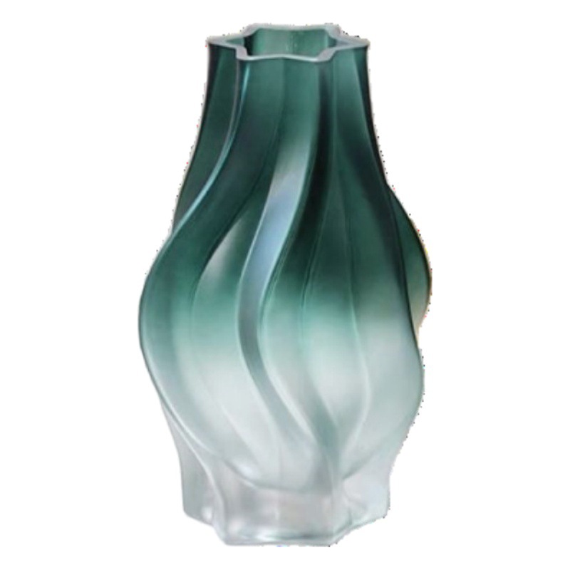 Estilo Europeo creativo florero de vidrio de alta calidad decoración ins estilo Hotel B & B artesanía flor seca florero