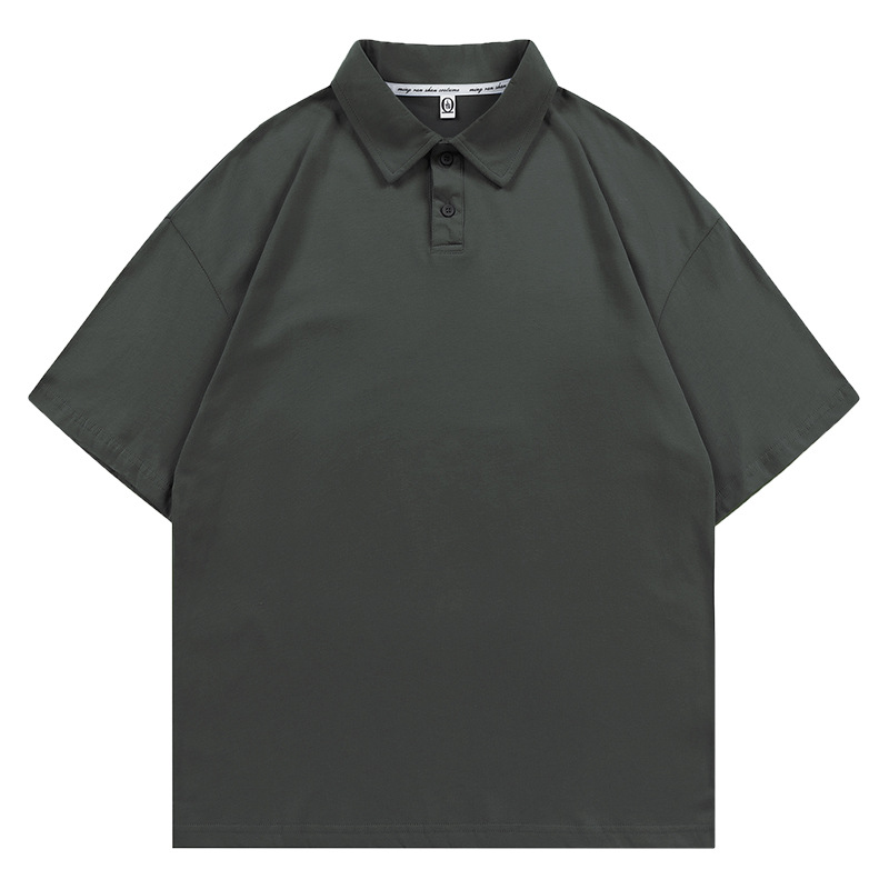 7A antibacteriano cuatro cierre Solona marca de moda con solapa de manga corta polo ropa de trabajo camisa cultural ropa personalizada