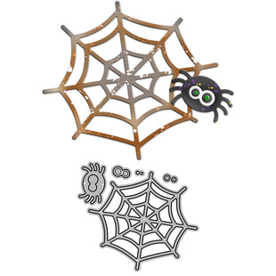 Halloween Spider Web Knife Mold Handmade Paper Art Creative Carbon Steel Knife Mold Pendant Handbag Decoration Embossing Knife Mold Wholesale