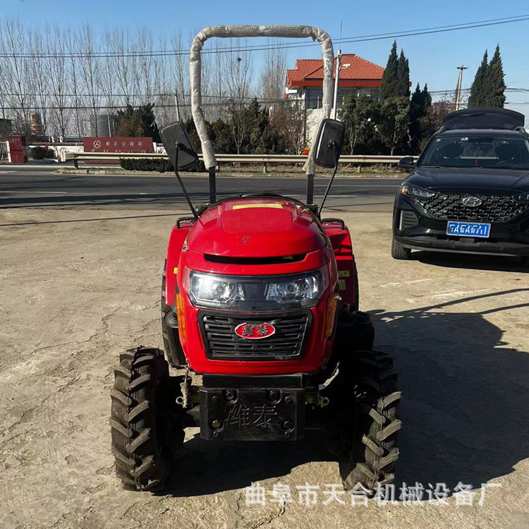 小型华夏504大棚王拖拉机 小型萨丁四驱大棚王转弯半径小省油耐用
