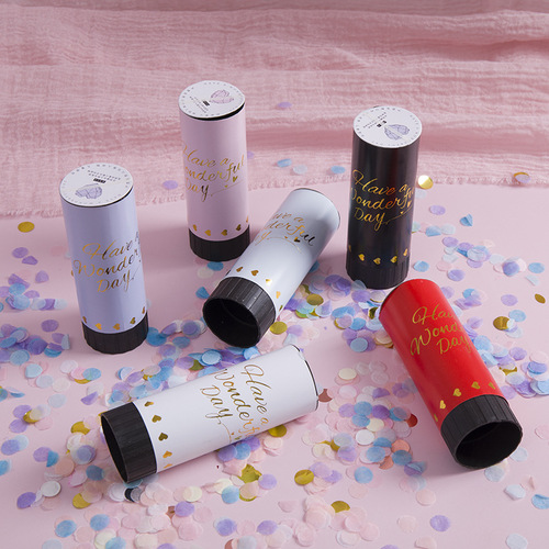 Birthday wedding hand-twisted small salute spray flower tube hand-held cracker firework photo party props wedding pushing music