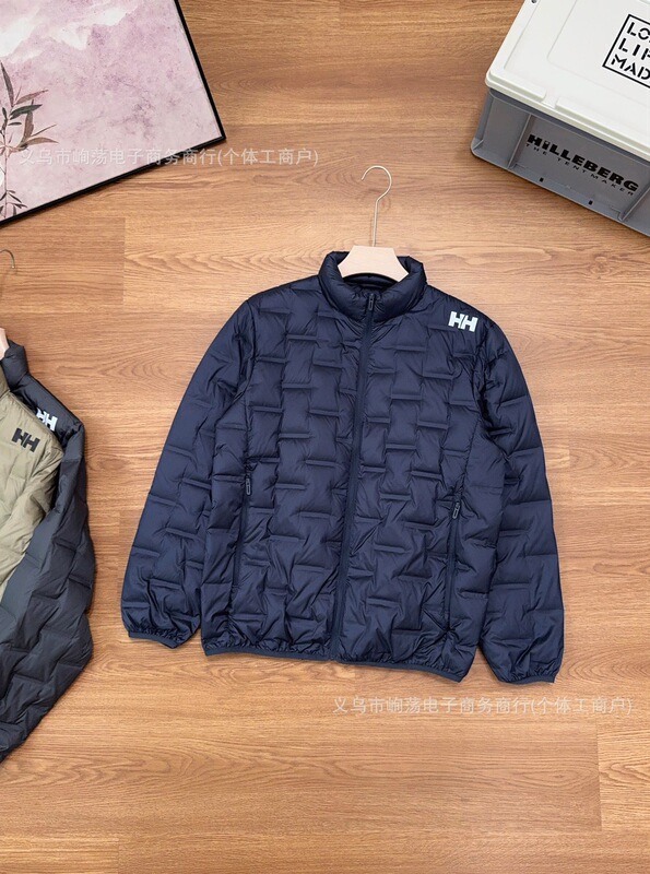 HH海丽汉森2025新款轻薄户外立领情侣款羽绒服|undefined