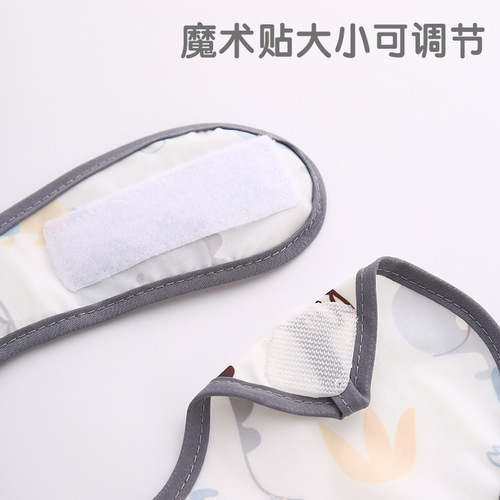 Spring and summer children's smock for eating, anti-dirty artifact, baby bib, anti-slobber napkin, baby bib, super soft food bag