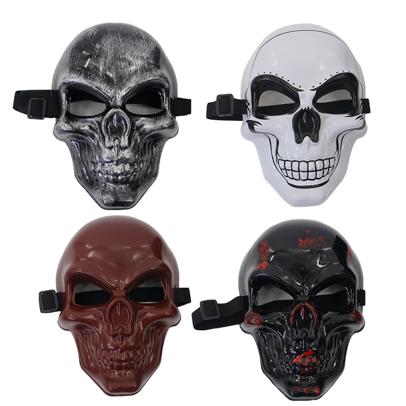 Ventas transfronterizas máscaras de esqueleto fantasma blanco máscaras de Halloween nuevas máscaras de terror máscaras de diablo máscaras de papel máscaras accesorios