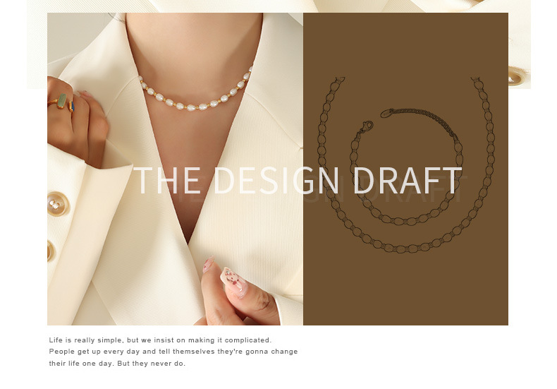 Simple Style Geometric Titanium Steel Beaded Bracelets Necklace