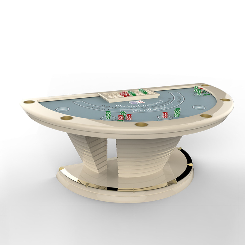 Table de póquer especial de 21 puntos de Texas italiano 2024 mesa de ajedrez semicircular de alta gama mesa de fichas muebles de entretenimiento
